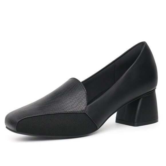 Womens Size 9.5 Loafers Orthopedic Dress Shoes Minimalist Black Office - Picture 3 of 12